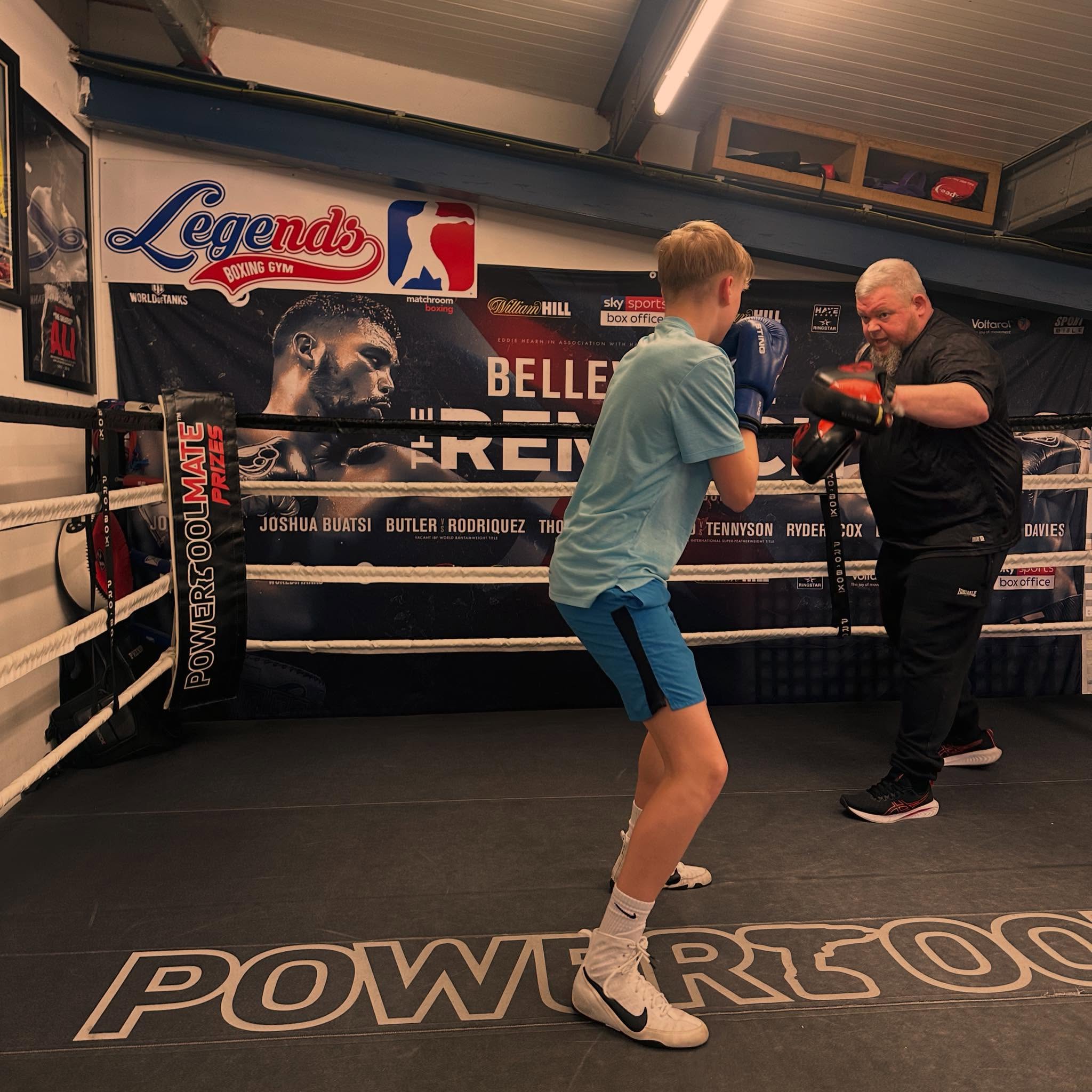 Boxing training at Legends Boxing Gym